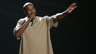 Kanye West becomes the richest black man in US history. Pic: AP